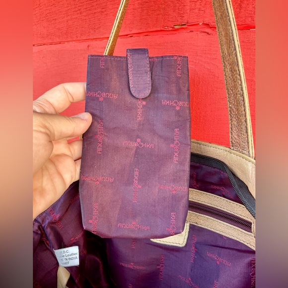 Vintage Anuschka hand painted leather shoulder bag - Picture 10 of 16